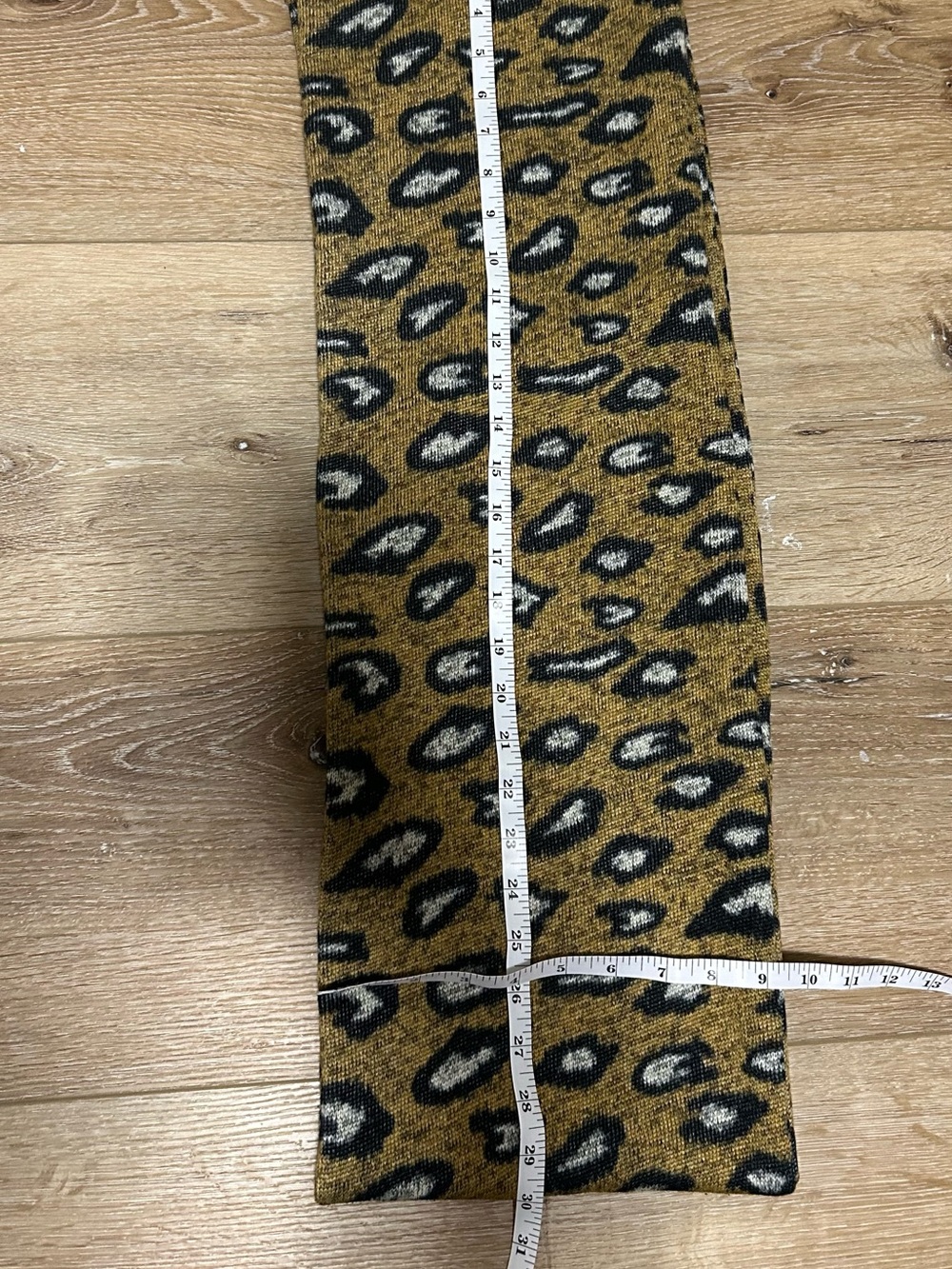Mustard Leopard Print Infinity Winter Scarf Accessory - Picture 2 of 3